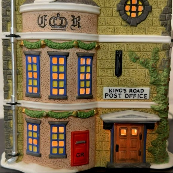 Dept 56 Kings Road Post Office Dickens Village Lighted Christmas Building - 1992 - Picture 3 of 12